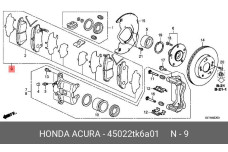 HONDA 45022-TK6-A01