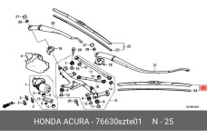 HONDA 76630-SZT-E01