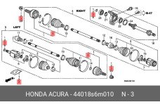 HONDA 44018-S6M-010