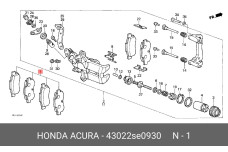 HONDA 43022-SE0-930