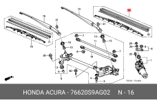 HONDA 76620-S9A-G02