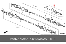 HONDA 42017-SWA-000