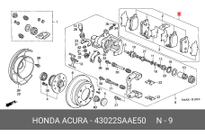 HONDA 43022-SAA-E50