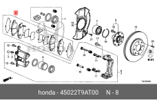HONDA 45022-T9A-T00