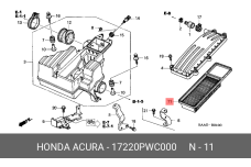 HONDA 17220-PWC-000
