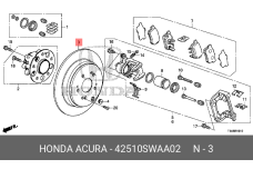 HONDA 42510-SWA-A02