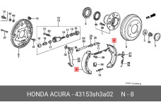 HONDA 43153-SH3-A02