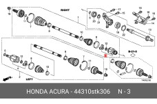 HONDA 44310-STK-306