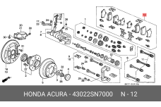 HONDA 43022-SN7-000