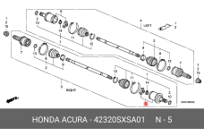 HONDA 42320-SXS-A01
