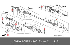 HONDA 44017-SNE-A21