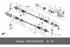HONDA 44014-S10-A50