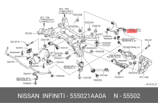 NISSAN 55502-1AA0A