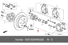 HONDA 43018-SWW-G00