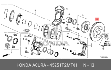HONDA 45251-T2M-T01