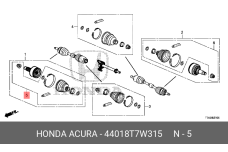 HONDA 44018-T7W-315