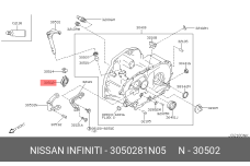 NISSAN 30502-81N05