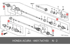 HONDA 44017-ST7-R50