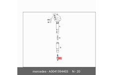 MERCEDES-BENZ A 004 159 44 03