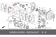 HONDA 45022-SR3-V01