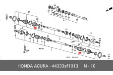 HONDA 44333-SF1-013
