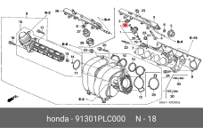 HONDA 91301-PLC-000