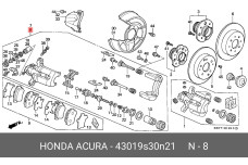 HONDA 43019-S30-N21