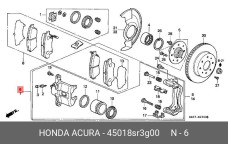 HONDA 45018-SR3-G00
