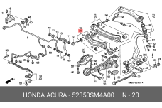 HONDA 52350-SM4-A00
