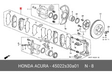 HONDA 45022-S30-A01
