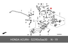 HONDA 52390-S5A-A30