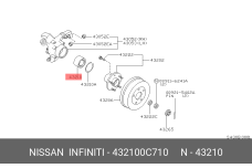 NISSAN 43210-0C710