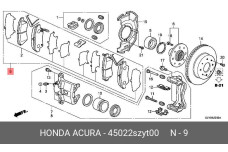 HONDA 45022-SZY-T00