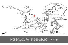 HONDA 51360-SVB-A02