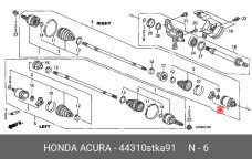 HONDA 44310-STK-A91