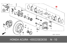 HONDA 43022-SED-E50