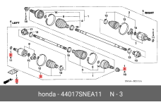 HONDA 44017-SNE-A11