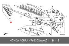 HONDA 76630-SWA-A01