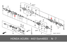HONDA 44315-SM4-003
