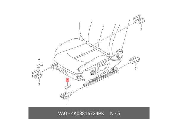 VOLKSWAGEN 4K0881672 4PK 4K0881672 4PK