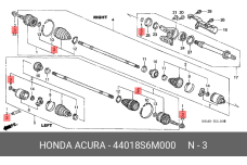 HONDA 44018-S6M-000