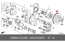 HONDA 45251-TA0-A01