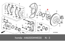 HONDA 44600-SWW-E00