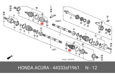 HONDA 44333-SF1-961