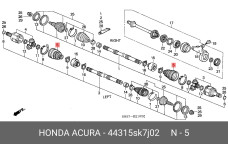 HONDA 44315SK7J02