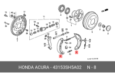 HONDA 43153-SH5-A02