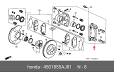 HONDA 45018-S5A-J01