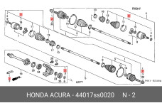 HONDA 44017-SS0-020