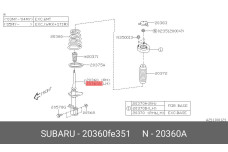 SUBARU 20360FE351