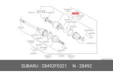 SUBARU 28492-FE021